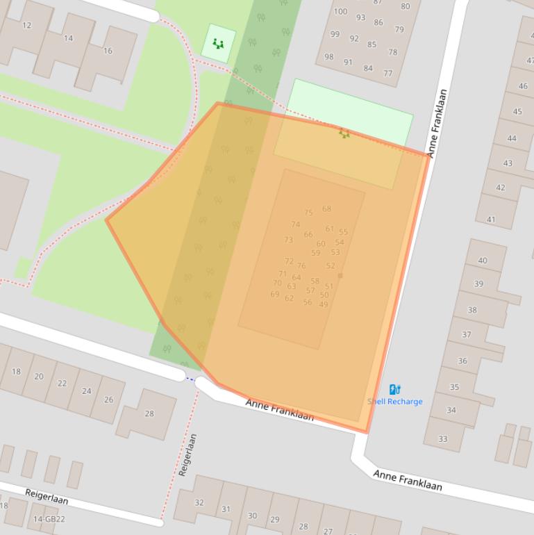 Kaart van postcodegebied 3721PM.