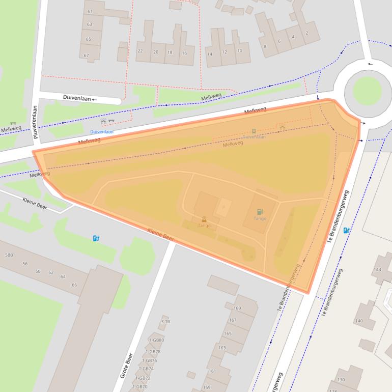 Kaart van postcodegebied 3721RH.