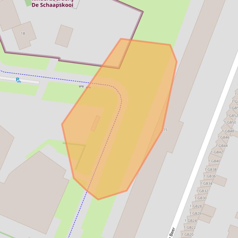 Kaart van postcodegebied 3721RM.