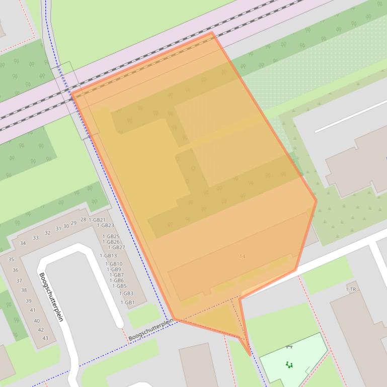 Kaart van postcodegebied 3721WB.