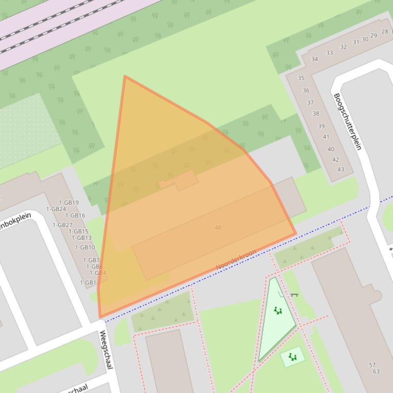 Kaart van postcodegebied 3721WC.