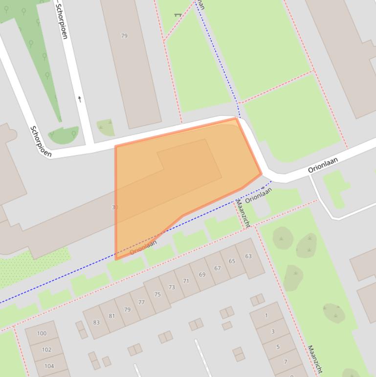 Kaart van postcodegebied 3721WG.