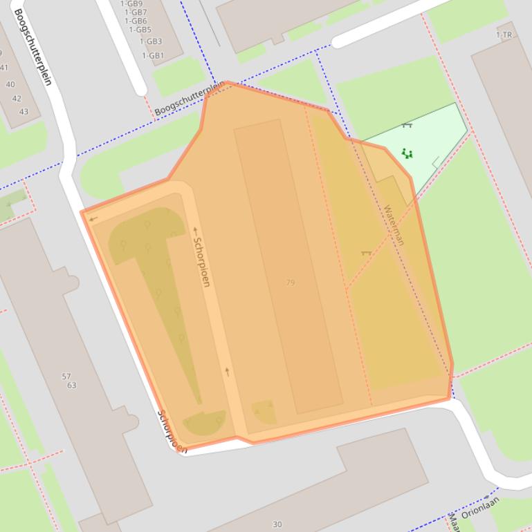 Kaart van postcodegebied 3721WK.