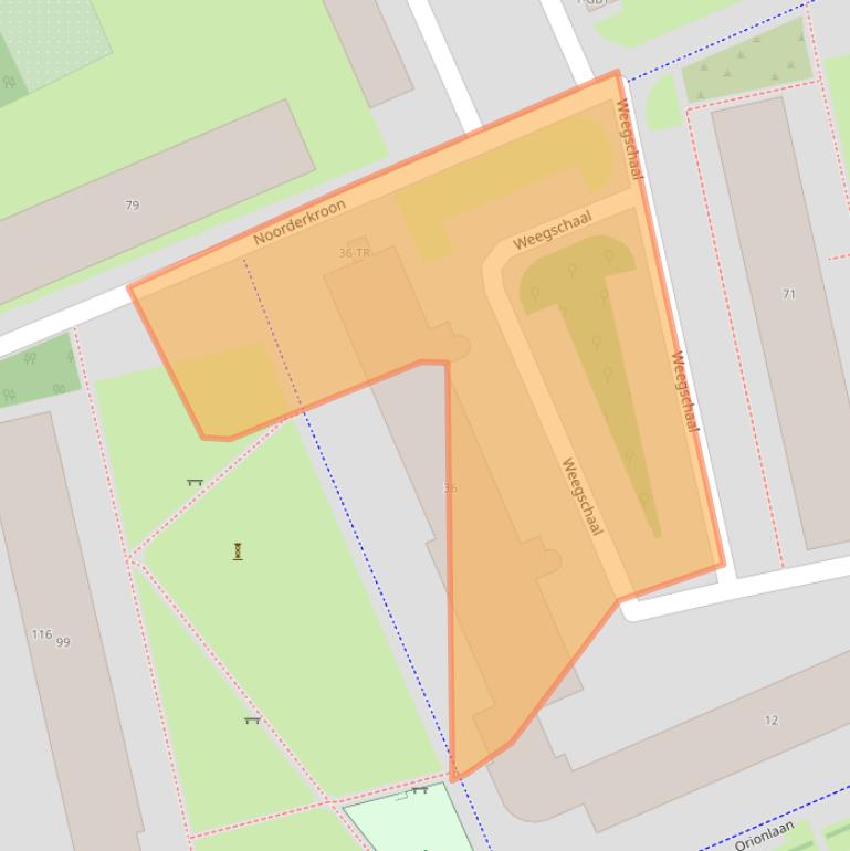 Kaart van postcodegebied 3721WN.