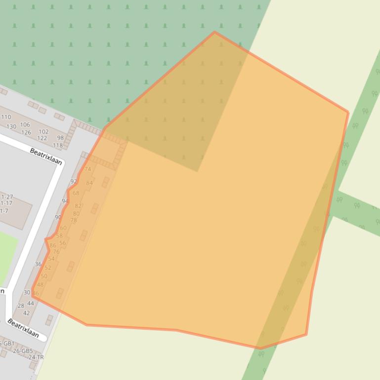 Kaart van postcodegebied 3721XE.