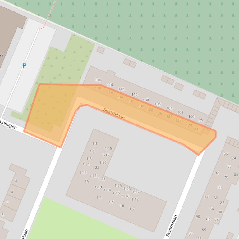 Kaart van postcodegebied 3721XH.