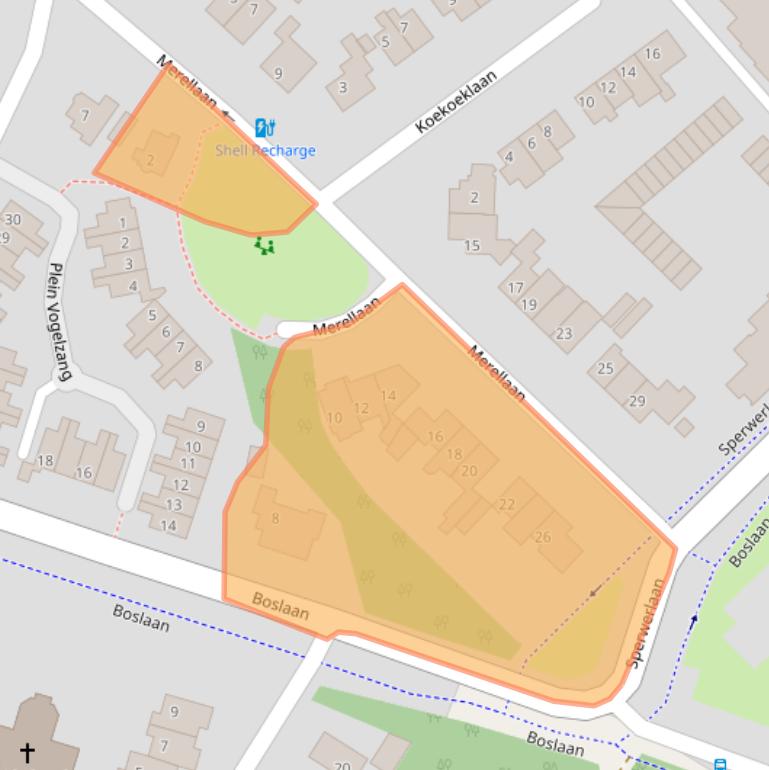 Kaart van postcodegebied 3722AL.