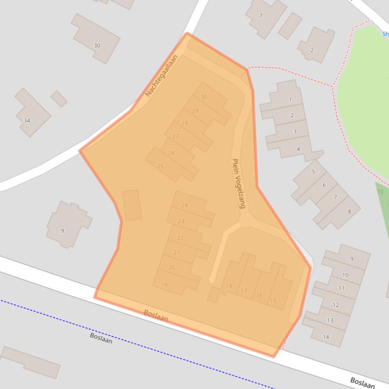 Kaart van postcodegebied 3722AV.