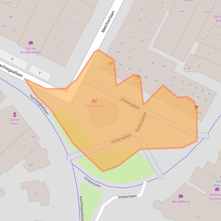Kaart van postcodegebied 3722AZ.