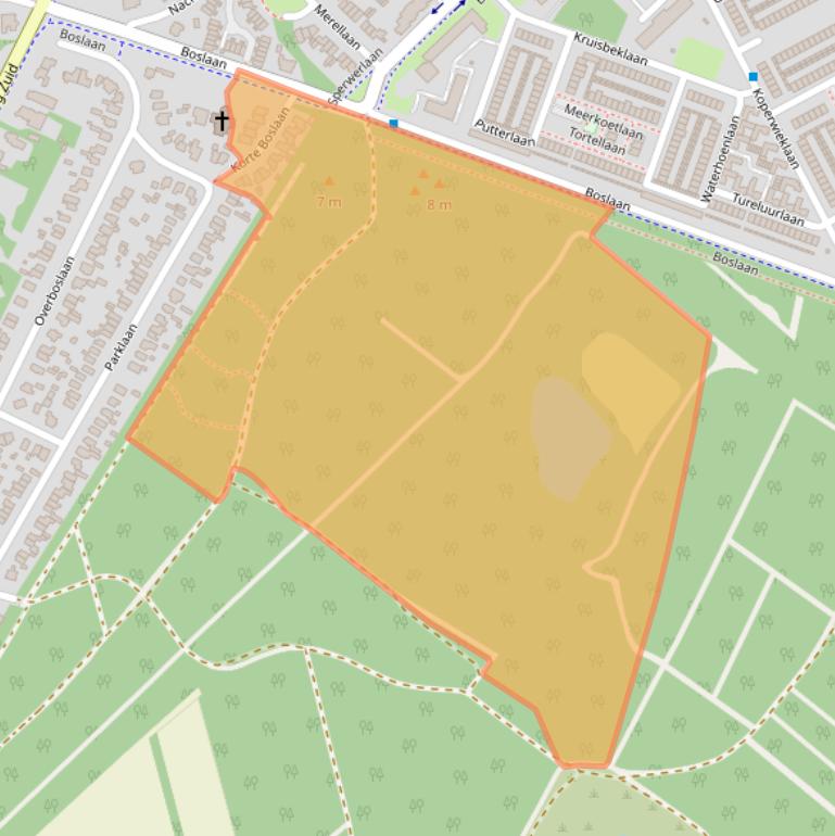 Kaart van postcodegebied 3722BB.