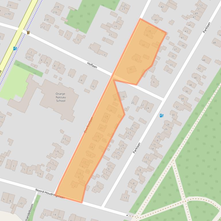 Kaart van postcodegebied 3722BL.