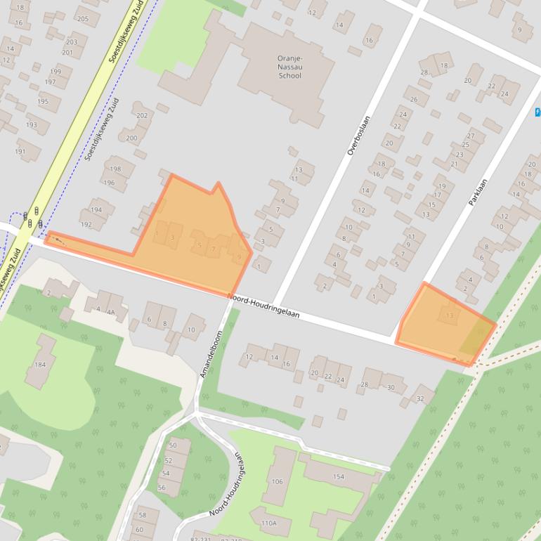 Kaart van postcodegebied 3722BP.