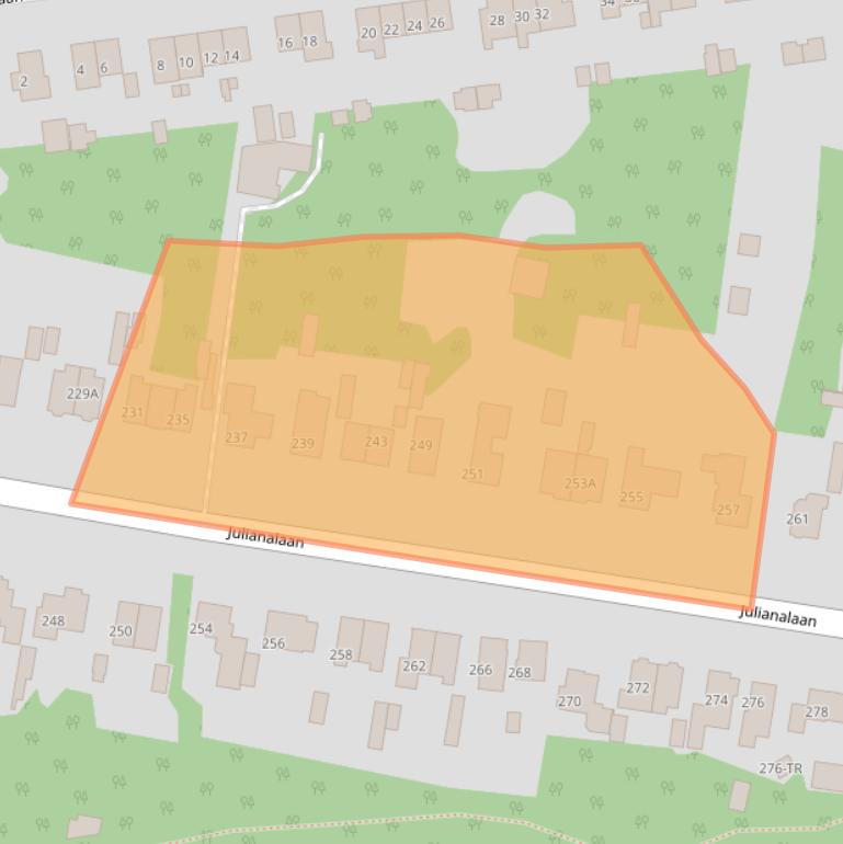 Kaart van postcodegebied 3722GM.