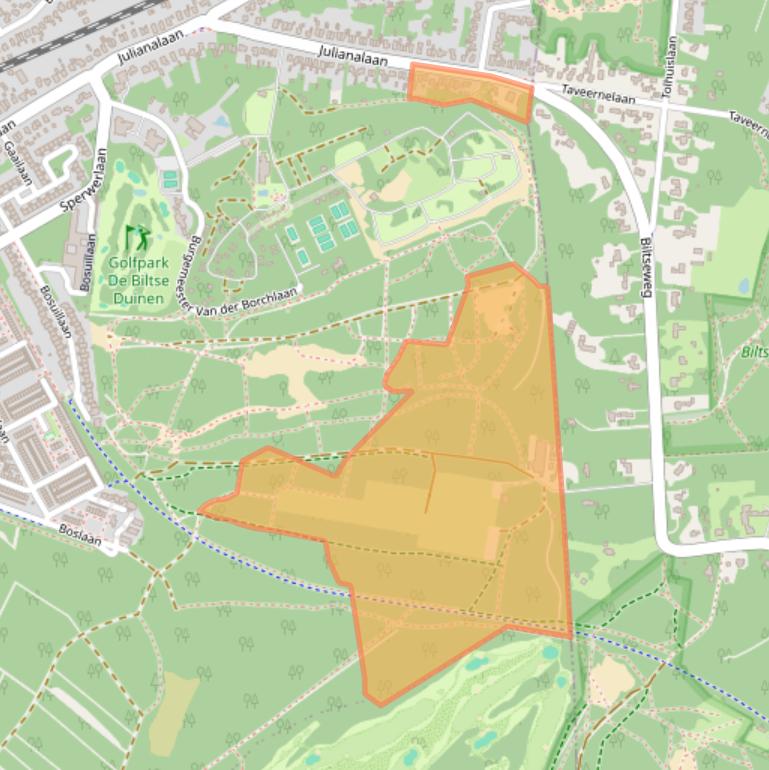 Kaart van postcodegebied 3722GX.