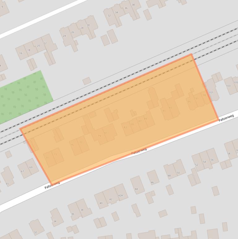 Kaart van postcodegebied 3722JC.