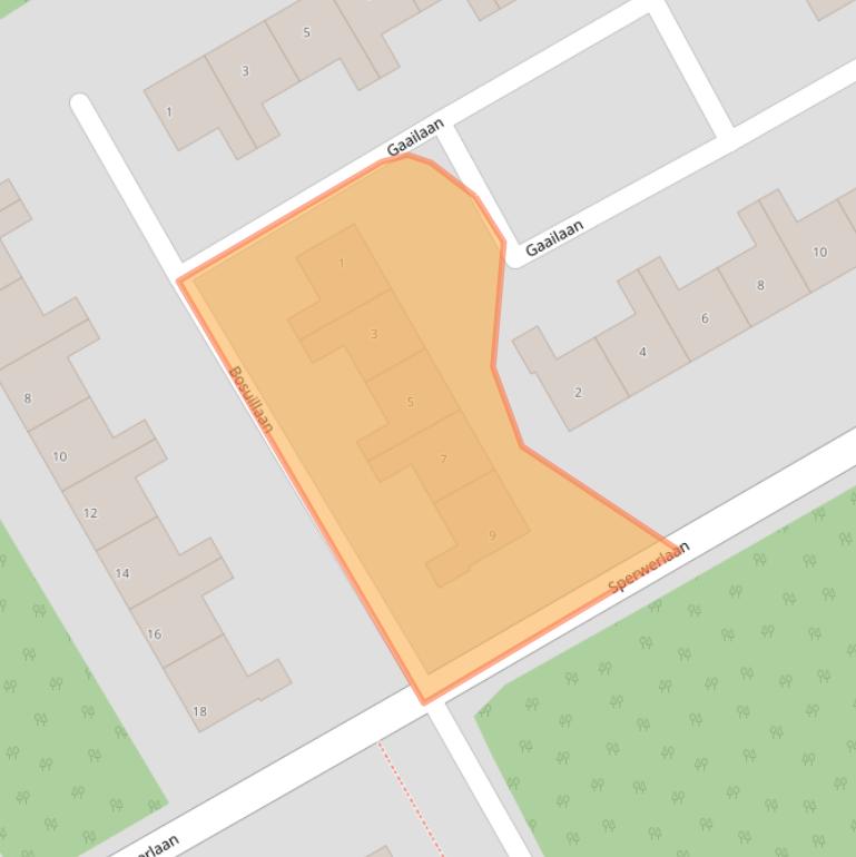 Kaart van postcodegebied 3722XC.