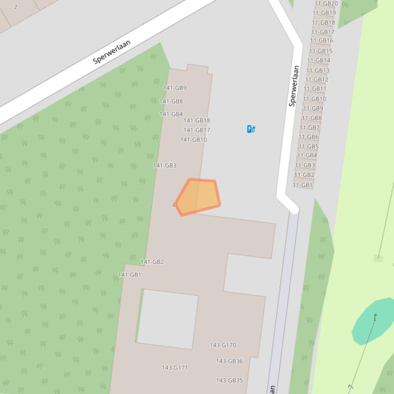 Kaart van postcodegebied 3722XE.