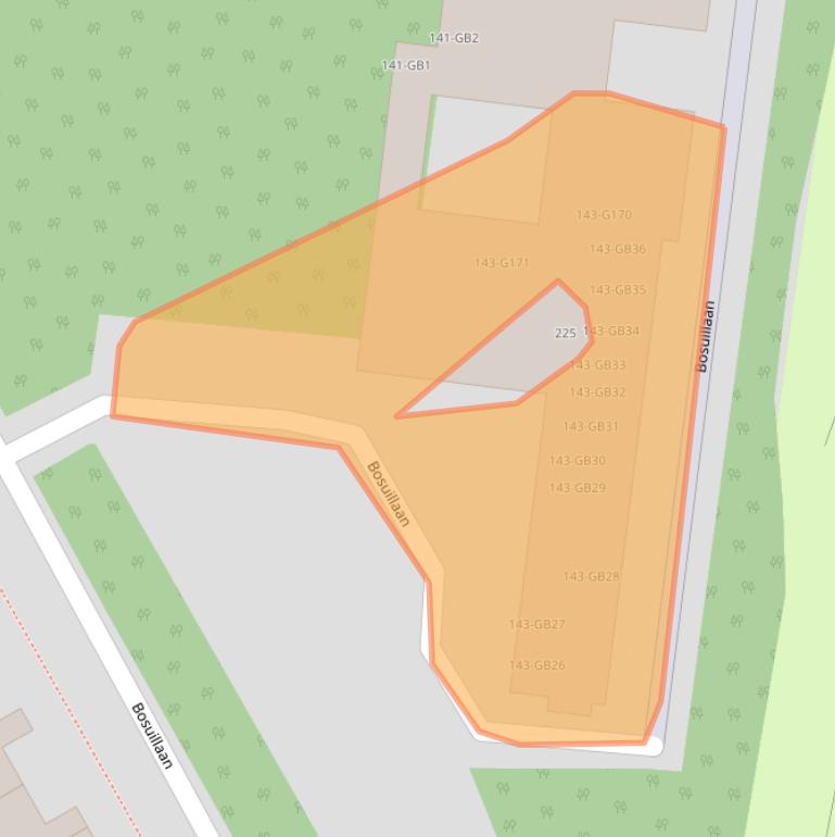 Kaart van postcodegebied 3722XJ.