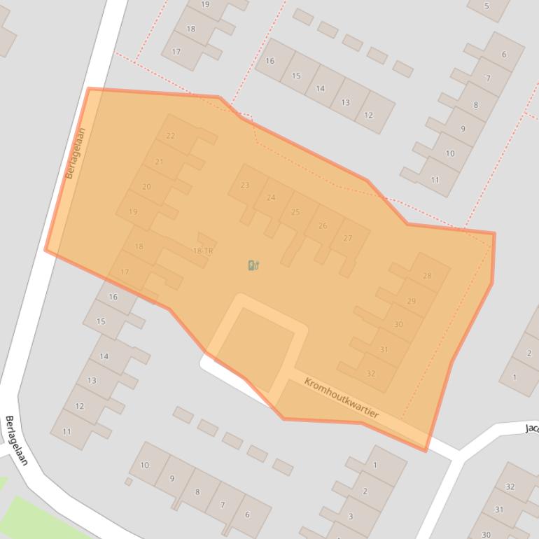 Kaart van postcodegebied 3723AG.