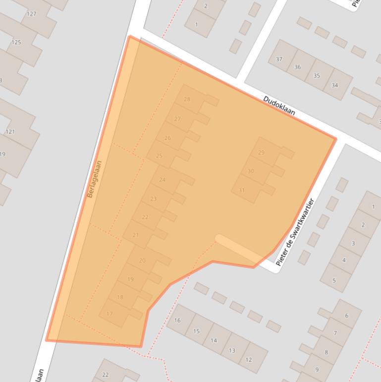 Kaart van postcodegebied 3723AT.