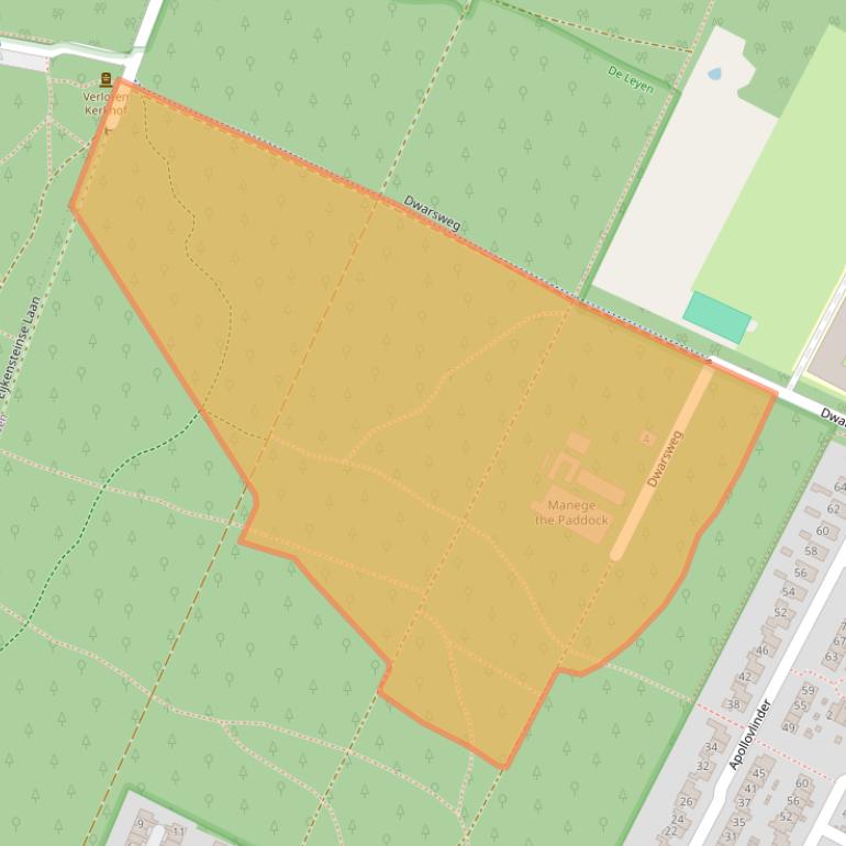 Kaart van postcodegebied 3723BB.