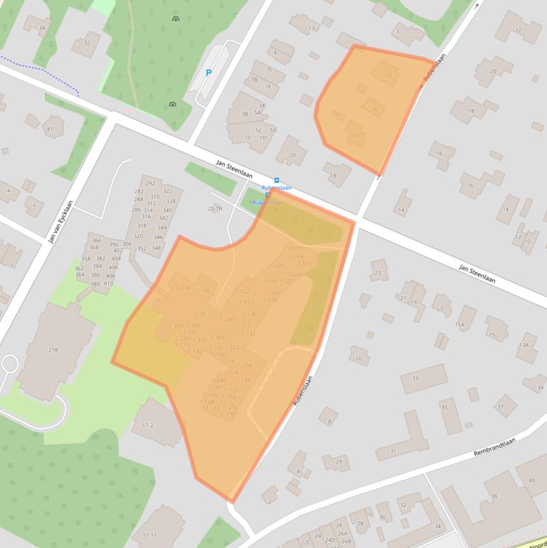 Kaart van postcodegebied 3723BM.