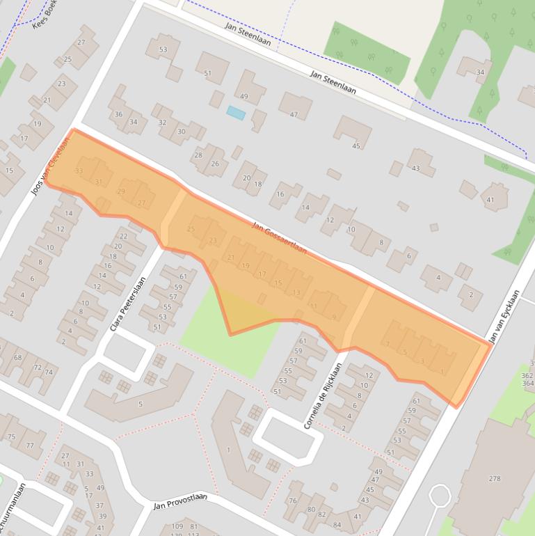 Kaart van postcodegebied 3723CM.