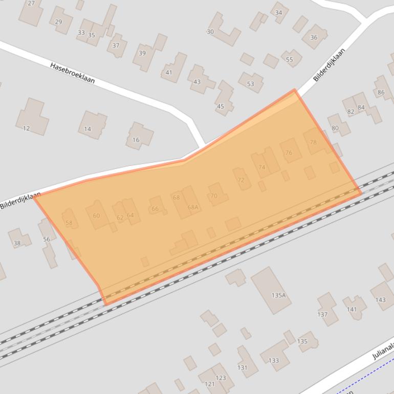 Kaart van postcodegebied 3723DD.