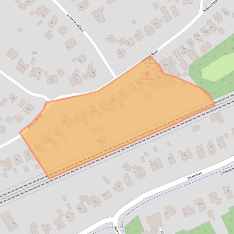 Kaart van postcodegebied 3723DE.