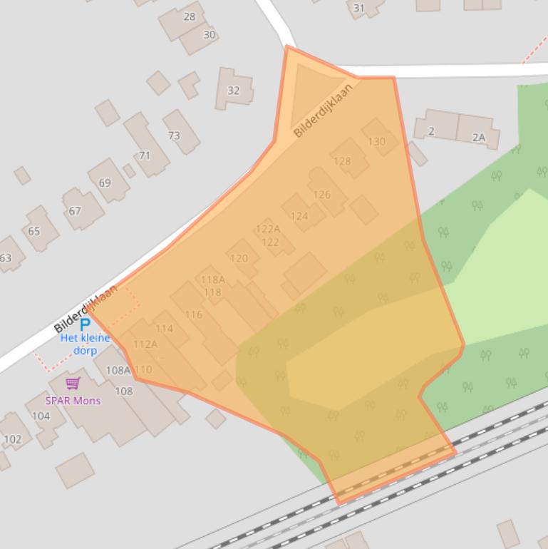 Kaart van postcodegebied 3723DG.