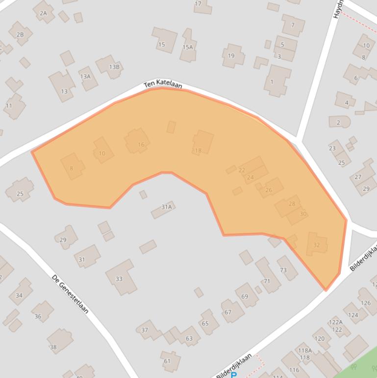 Kaart van postcodegebied 3723DS.