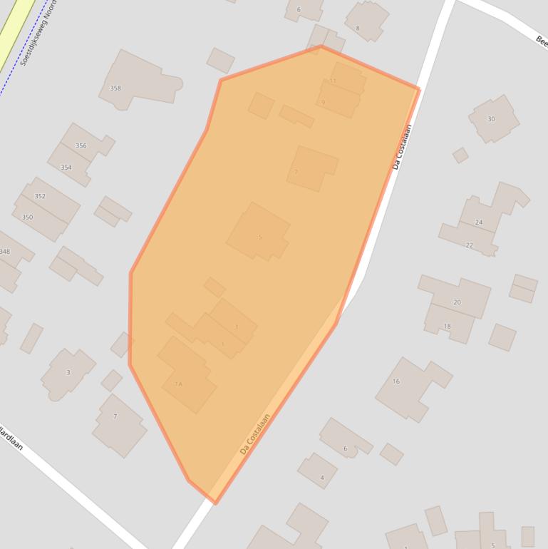 Kaart van postcodegebied 3723DT.