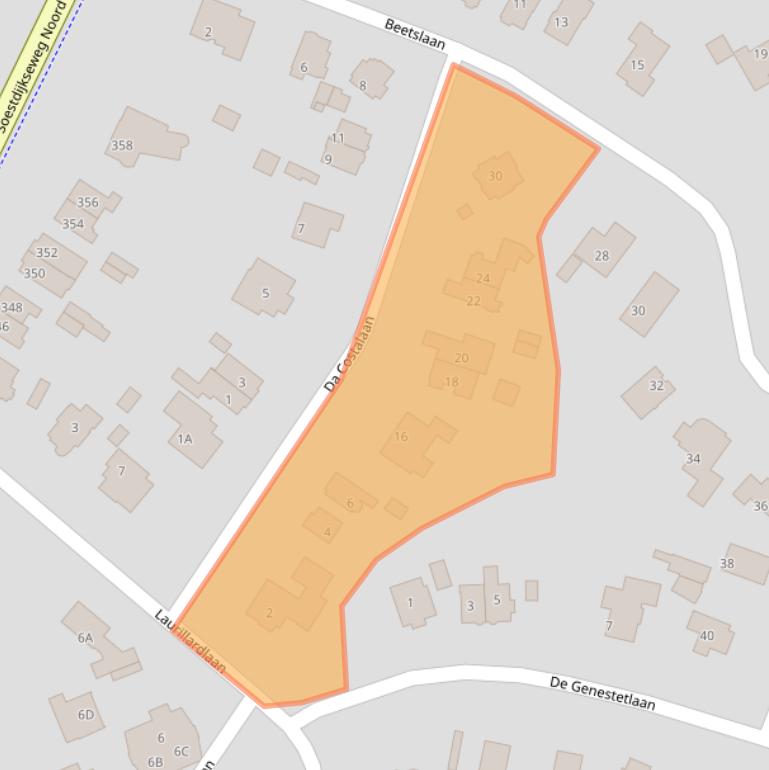 Kaart van postcodegebied 3723DV.