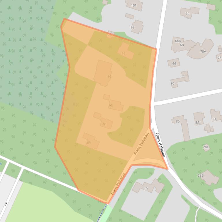 Kaart van postcodegebied 3723EC.