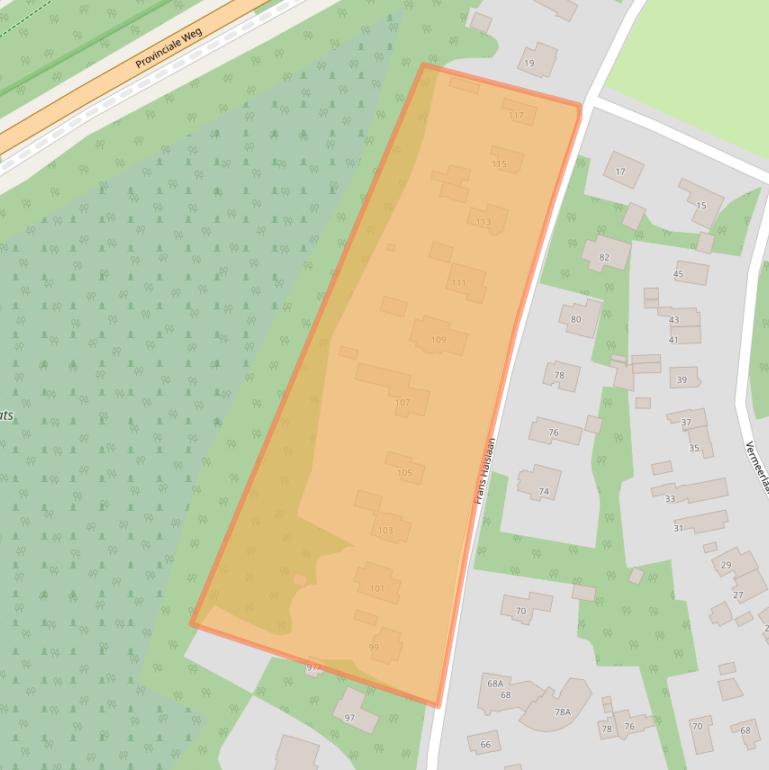 Kaart van postcodegebied 3723ED.