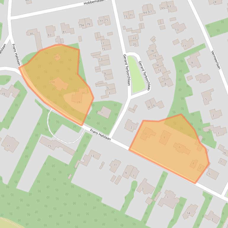 Kaart van postcodegebied 3723EE.