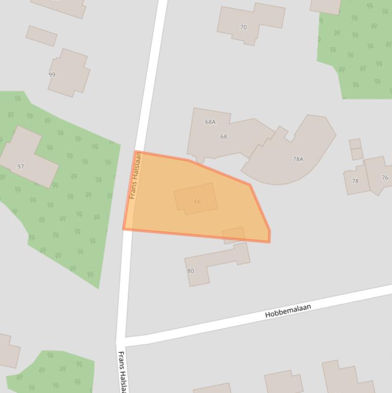 Kaart van postcodegebied 3723EG.