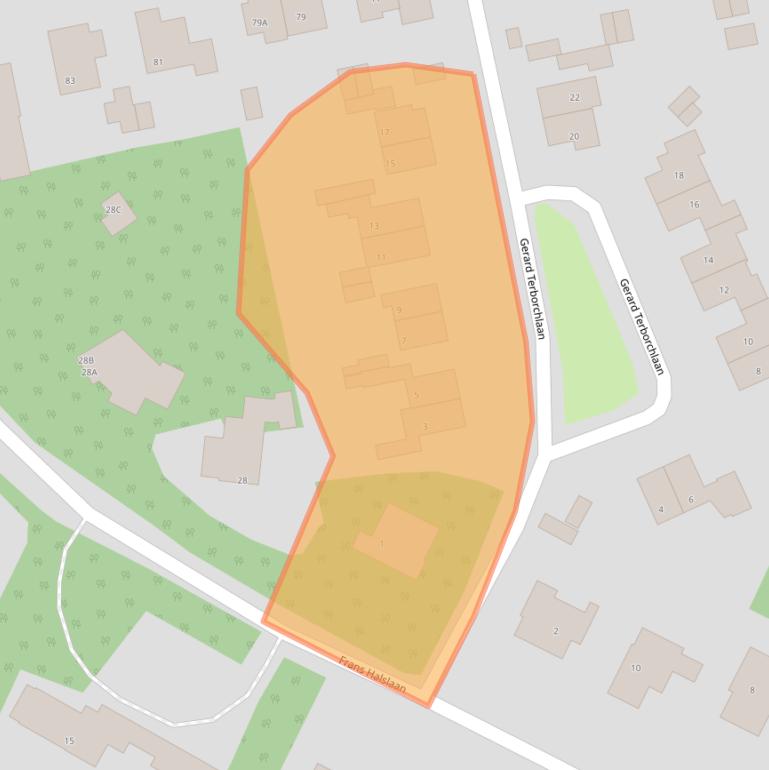 Kaart van postcodegebied 3723EJ.