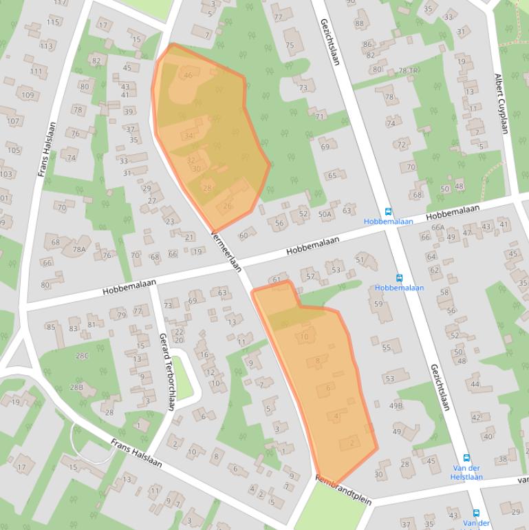 Kaart van postcodegebied 3723EN.