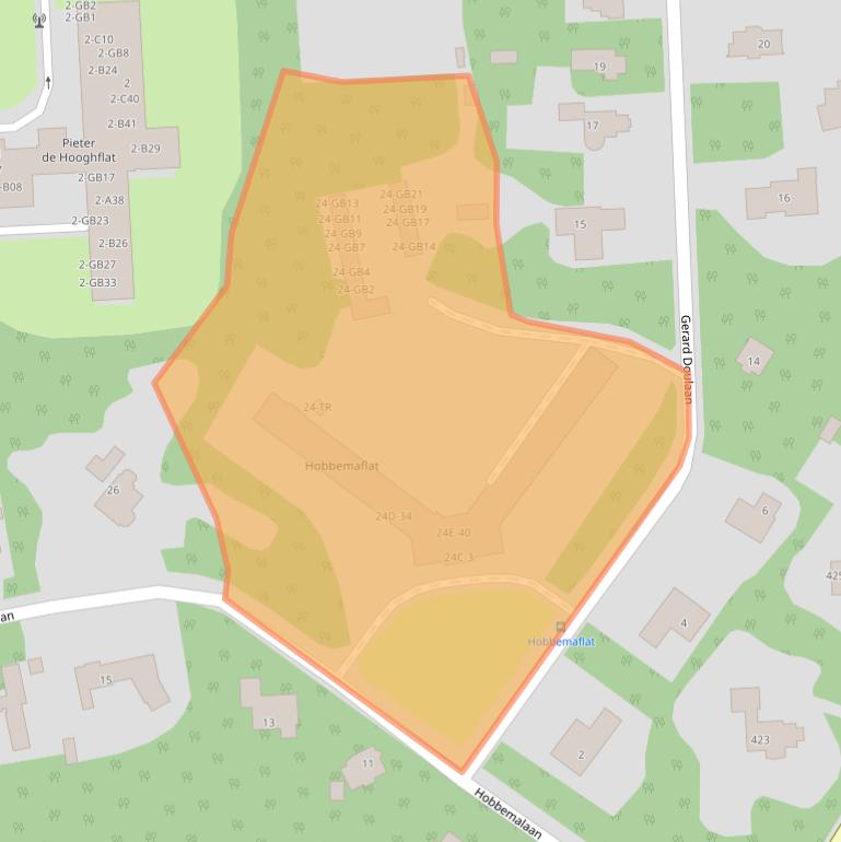 Kaart van postcodegebied 3723ES.