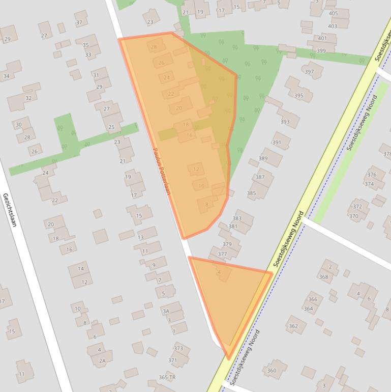 Kaart van postcodegebied 3723EZ.