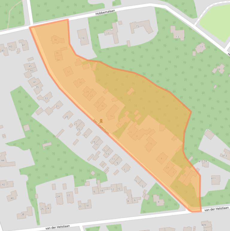 Kaart van postcodegebied 3723GP.