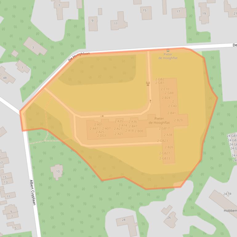 Kaart van postcodegebied 3723GS.