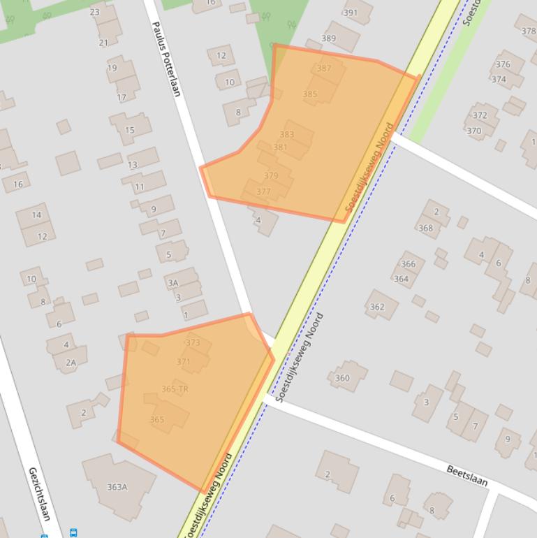 Kaart van postcodegebied 3723HC.