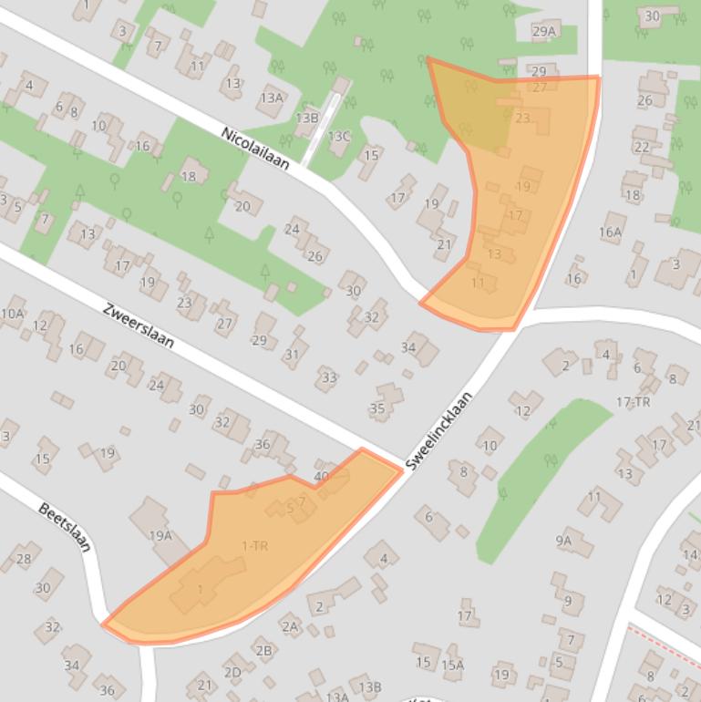 Kaart van postcodegebied 3723JA.