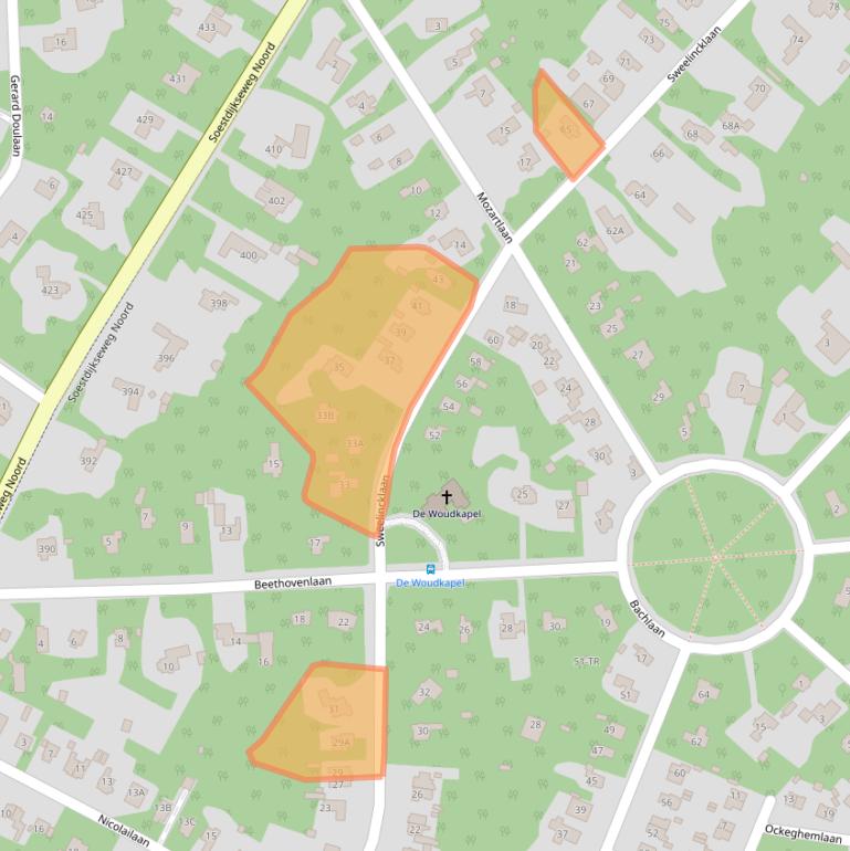 Kaart van postcodegebied 3723JB.