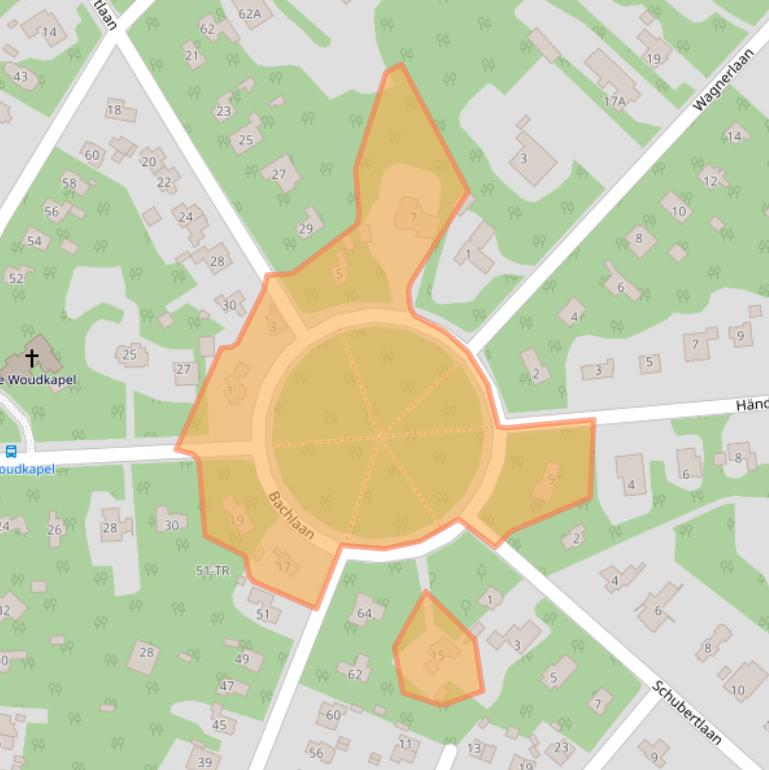 Kaart van postcodegebied 3723JS.