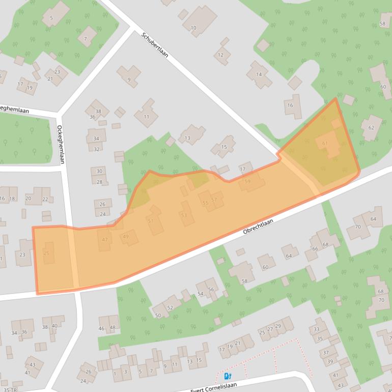 Kaart van postcodegebied 3723KB.