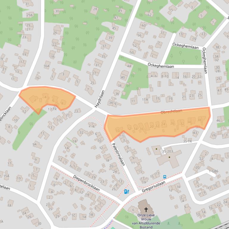Kaart van postcodegebied 3723KC.