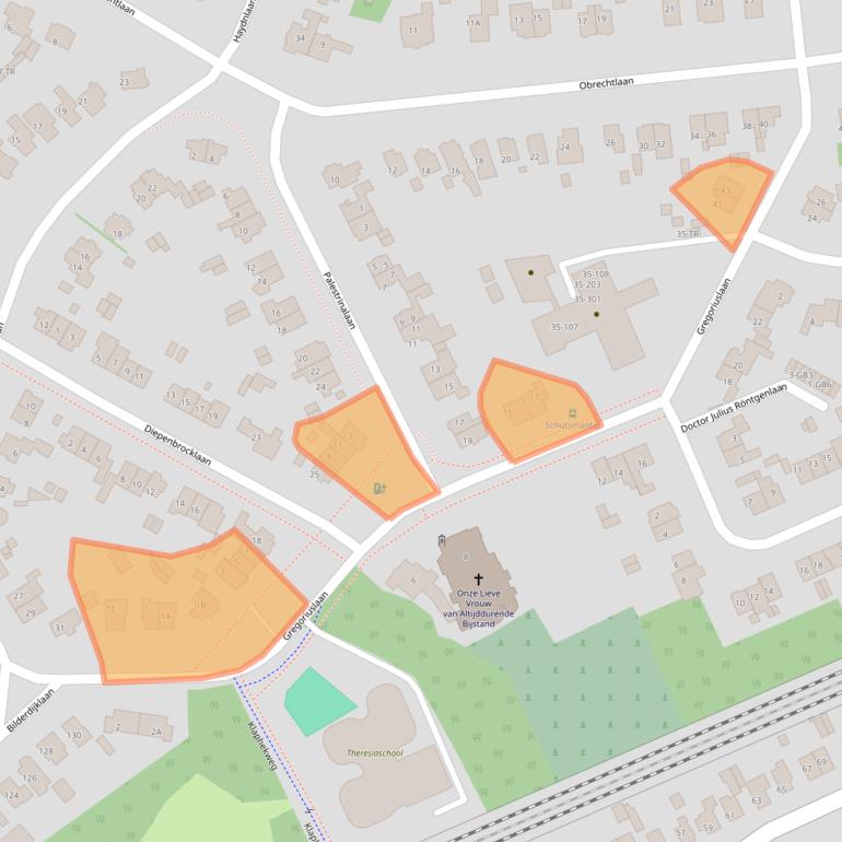 Kaart van postcodegebied 3723KP.